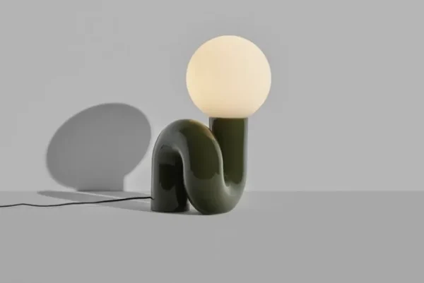 GUBI Tischlampen-Petite Friture Neotenic Tischleuchte, 51 cm, grün