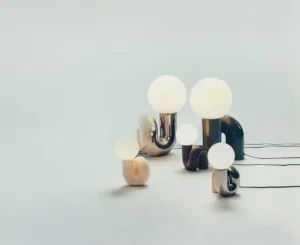 GUBI Tischlampen-Petite Friture Neotenic Tischleuchte, 51 cm, grün