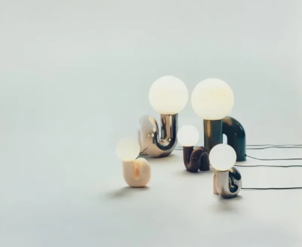 GUBI Tischlampen-Petite Friture Neotenic Tischleuchte, 51 cm, grün