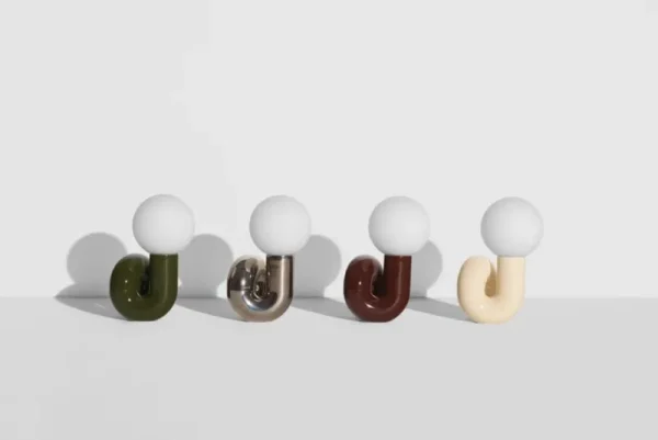 Petite Friture Tischlampen-Neotenic Tischleuchte, 26 cm, Platin