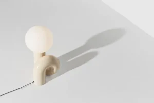 GUBI Tischlampen-Petite Friture Neotenic Tischleuchte, 51 cm, Vanille