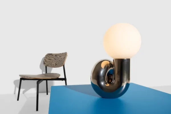 Petite Friture Tischlampen-Neotenic Tischleuchte, 51 cm, Platin