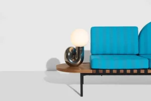 Petite Friture Tischlampen-Neotenic Tischleuchte, 51 cm, Platin