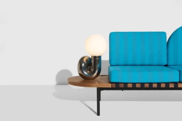 Petite Friture Tischlampen-Neotenic Tischleuchte, 51 cm, Platin