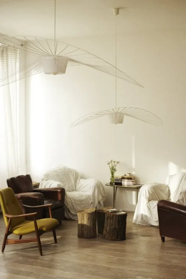 Petite Friture Deckenleuchten-Pendelleuchte Vertigo 200 cm, weiß