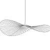 Hartu00f4 Deckenleuchten-Petite Friture Vertigo Nova Pendelleuchte, 190 cm, Schwarz - weißes Glas
