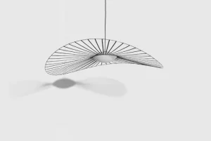 Louis Poulsen Deckenleuchten-Petite Friture Vertigo Nova Pendelleuchte, 140 cm, Schwarz - weißes Glas