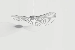 Hartu00f4 Deckenleuchten-Petite Friture Vertigo Nova Pendelleuchte, 190 cm, Schwarz - weißes Glas