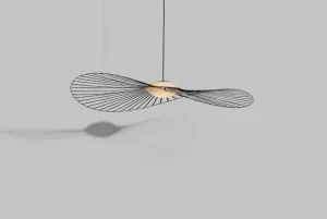 Louis Poulsen Deckenleuchten-Petite Friture Vertigo Nova Pendelleuchte, 140 cm, Schwarz - weißes Glas