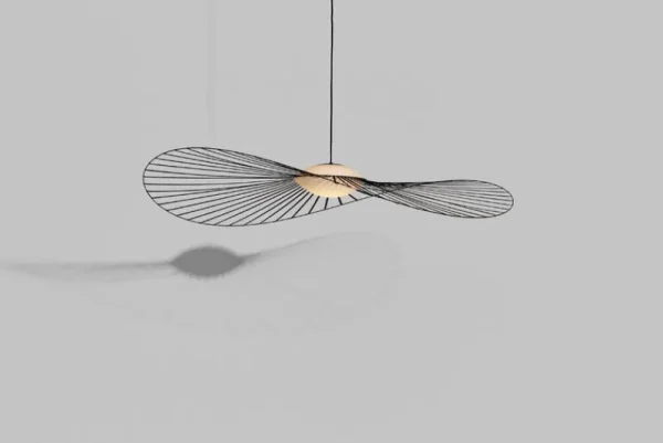 Louis Poulsen Deckenleuchten-Petite Friture Vertigo Nova Pendelleuchte, 140 cm, Schwarz - weißes Glas
