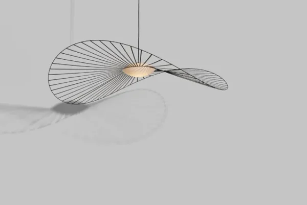 Hartu00f4 Deckenleuchten-Petite Friture Vertigo Nova Pendelleuchte, 190 cm, Schwarz - weißes Glas