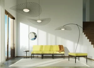 Louis Poulsen Deckenleuchten-Petite Friture Vertigo Nova Pendelleuchte, 140 cm, Schwarz - weißes Glas