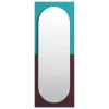 Montana Furniture Spiegel-Petite Friture Wander Spiegel, 67 x 176 cm, Smaragdgrün - Kirschrot