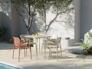 Petite Friture Terrassenmöbel | Sitzgelegenheiten^Week-end Brückenstuhl, Hellgrau