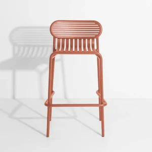 Petite Friture Terrassenmöbel | Sitzgelegenheiten^Week-end hoher Hocker, Terracotta