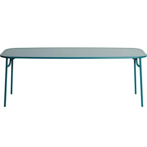 Petite Friture Terrassenmöbel | Tische^Week-End Tisch, 85 x 220 cm, Ozeanblau