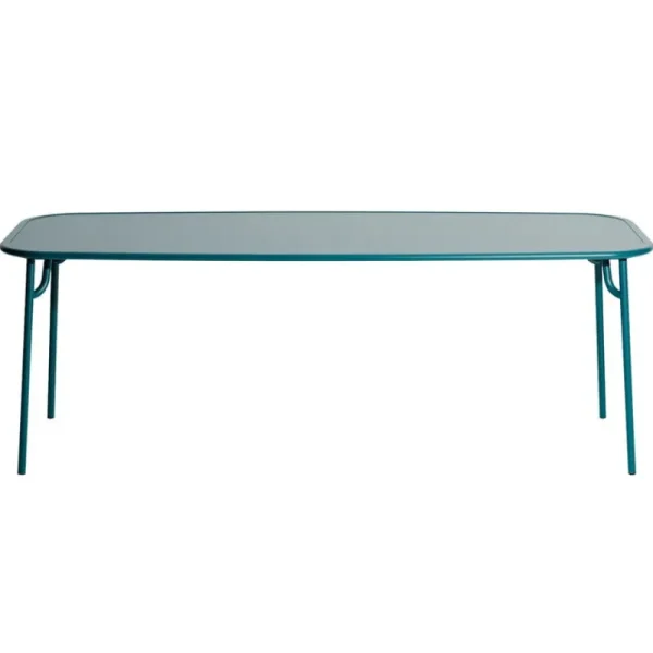 Petite Friture Terrassenmöbel | Tische^Week-End Tisch, 85 x 220 cm, Ozeanblau