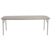 Petite Friture Terrassenmöbel | Tische^Week-end Tisch, 85 x 220 cm, Hellgrau
