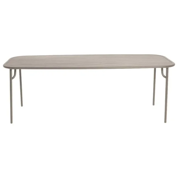 Petite Friture Terrassenmöbel | Tische^Week-end Tisch, 85 x 220 cm, Hellgrau