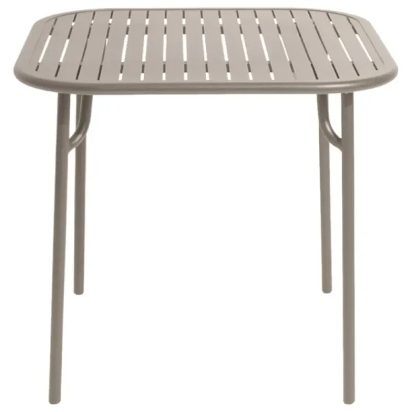 Petite Friture Terrassenmöbel | Tische^Week-end Tisch, 85 x 85 cm, Hellgrau