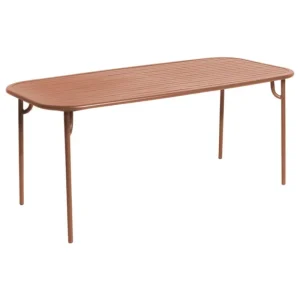 Petite Friture Terrassenmöbel | Tische^Week-end Tisch, 85 x 180 cm, Terracotta