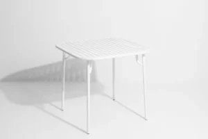 Woud Tische-Petite Friture Week-end Tisch, 85 x 85 cm, weiß