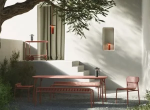 Petite Friture Terrassenmöbel | Tische^Week-end Tisch, 85 x 180 cm, Terracotta