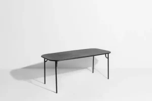 Petite Friture Terrassenmöbel | Tische^Week-end Tisch, 85 x 180 cm, schwarz