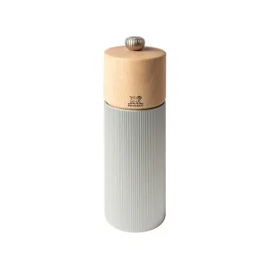 Peugeot Küchenutensilien^Line Natural Salzmühle, 18 cm, Holz - Aluminium