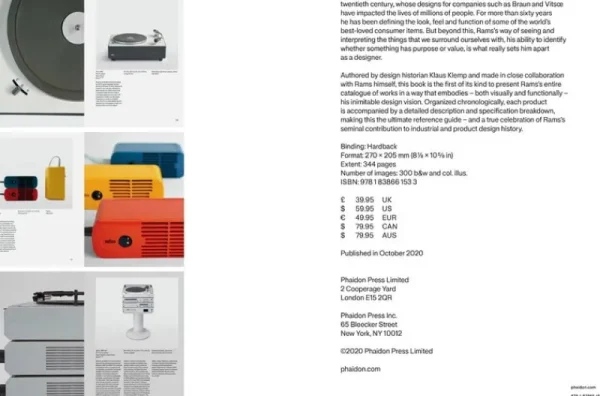 Phaidon Design Und Interieur^Dieter Rams: Das vollständige Werk