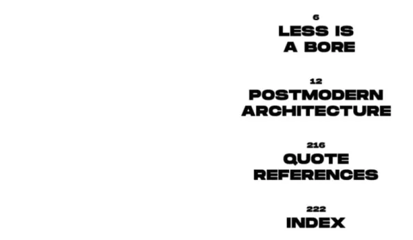 Phaidon Architektur^Postmodern Architecture: Less is a Bore