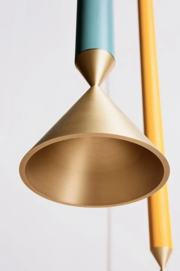 Flos Deckenleuchten-Pholc Apollo 59 Pendelleuchte, Deep Sea – Messing poliert