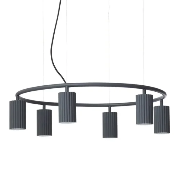 HAY Deckenleuchten-Pholc Donna Circle 60 Pendelleuchte, Tintenschwarz