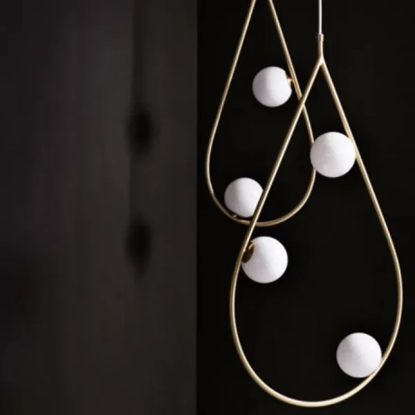 Pholc Deckenleuchten-Pendelleuchte Pearls 80, Messing