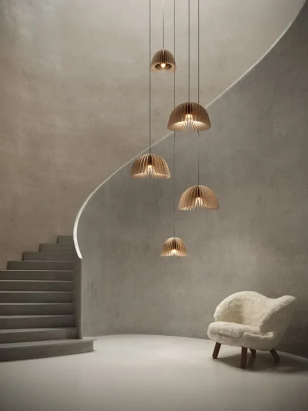 Pilke Lights Deckenleuchten-Verna 34 Pendelleuchte, Birke