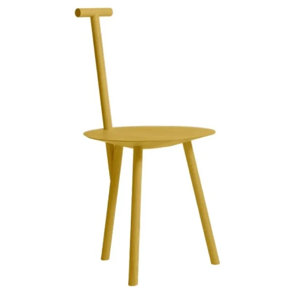 Audo Copenhagen Sitzgelegenheiten-PLEASE WAIT to be SEATED Spade Stuhl, Kurkumagelb