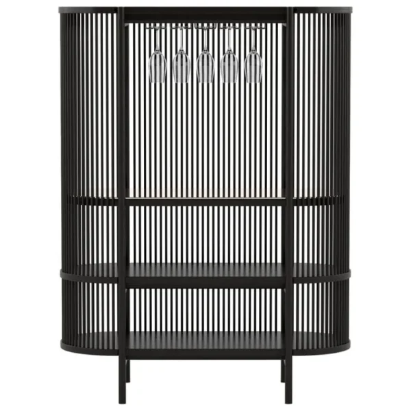 Audo Copenhagen Aufbewahrungsmöbel-Poiat Bastone Barschrank, Schwarz