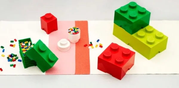 Room Copenhagen Aufbewahrungsbehälter^Lego Storage Brick 8, limettengrün