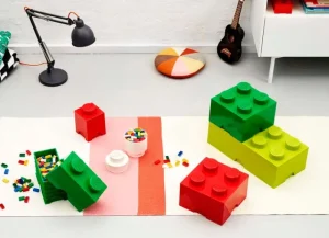 Room Copenhagen Aufbewahrungsbehälter^Lego Storage Brick 8, limettengrün