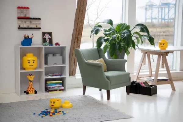 Kinder Room Copenhagen Spielzeug | Aufbewahrungsbehälter^Lego Vitrine, klein, rot
