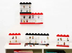Kinder Room Copenhagen Spielzeug | Aufbewahrungsbehälter^Lego Vitrine, klein, rot