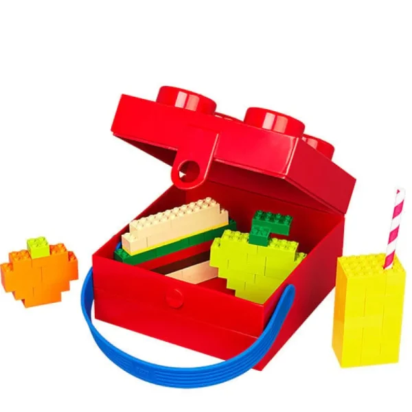 Room Copenhagen Sport- Und Outdoor-produkte^Lunchbox Lego mit Griff, rot