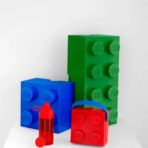 Room Copenhagen Sport- Und Outdoor-produkte^Trinkflasche Lego, transparent, rot