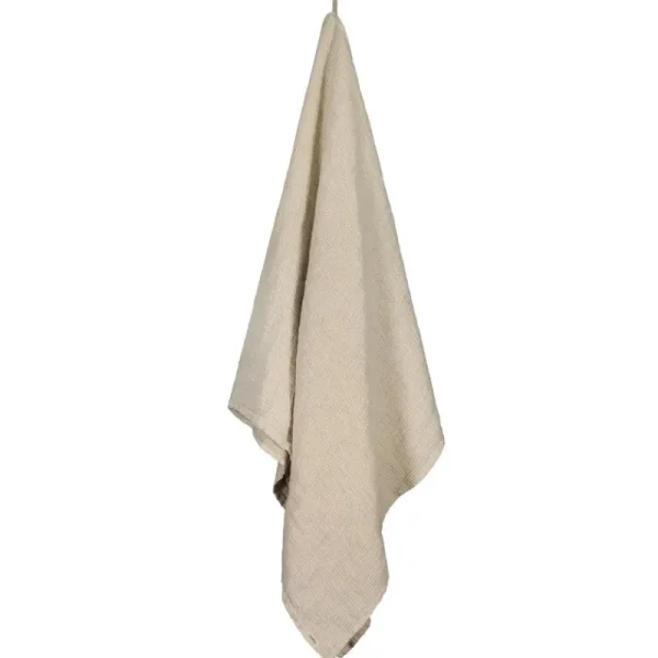 Roots Living Badezimmertextilien^Waffle Badehandtuch, 85 x 160 cm, Natur