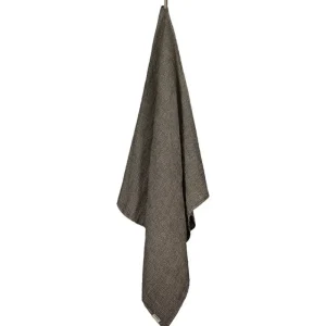Roots Living Badezimmertextilien^Waffle Badehandtuch, 85 x 160 cm, Anthrazit