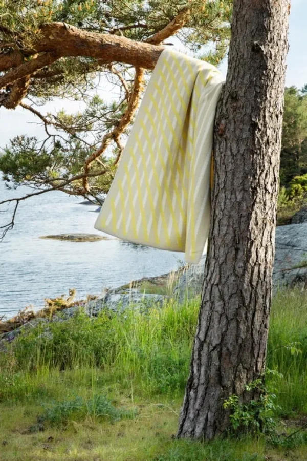 Ru00f8ros Tweed Decken Und Überwürfe^Røros Tweed Bislett Überwurf 200 x 135 cm, Lemon Tart