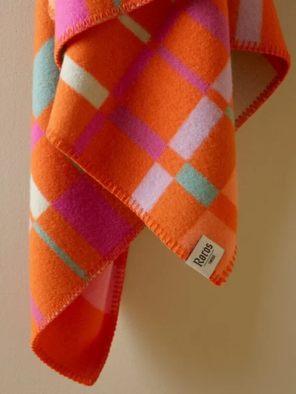 Ru00f8ros Tweed Decken Und Überwürfe^Røros Tweed City Decke, 135 x 200 cm, orange