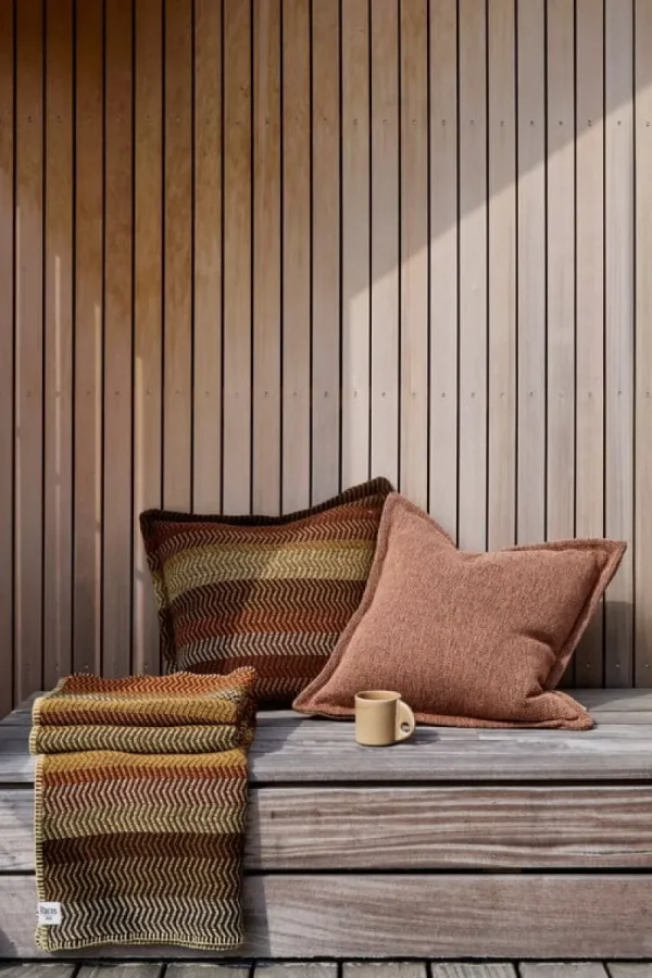 Ru00f8ros Tweed Kissen^Røros Tweed Fri Kissen, 60 x 60 cm, Stubble Field