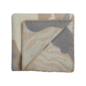 Kinder Ru00f8ros Tweed Textilien Für Kinder | Decken Und Überwürfe^Røros Tweed Fugl og fisk Wolldecke, 100 x 135 cm, grau - beige