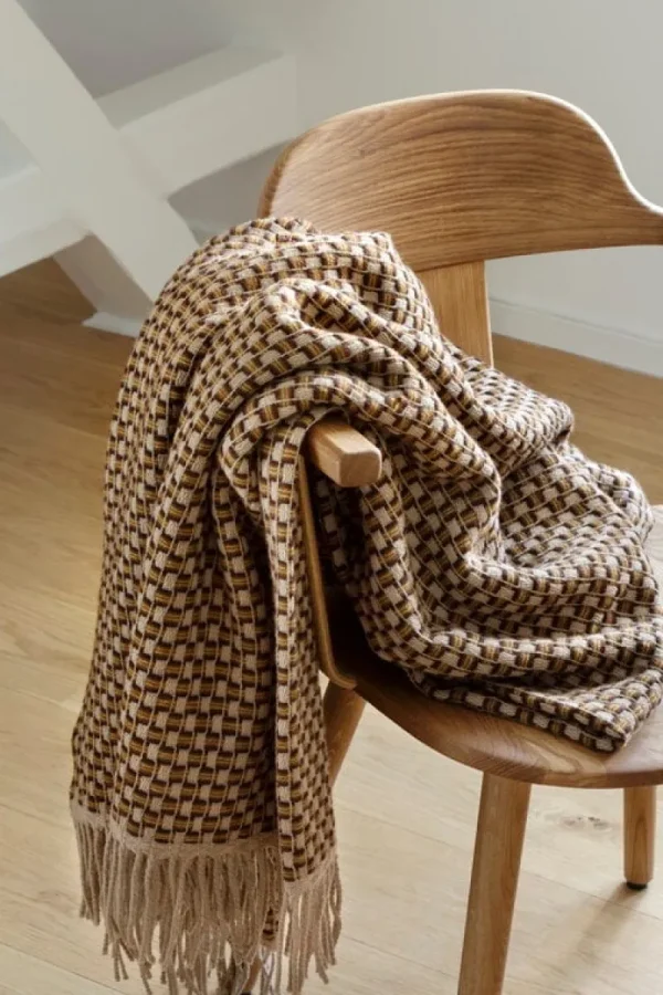 Ru00f8ros Tweed Decken Und Überwürfe^Røros Tweed Isak Überwurf, 150 x 210 cm, Chestnut